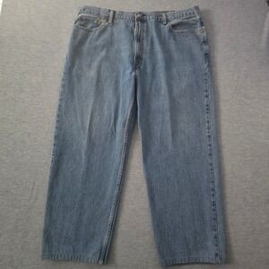 Levis 550 Relaxed Fit Jeans Mens 44x32 Medium Wash Blue Denim 100% Cotton